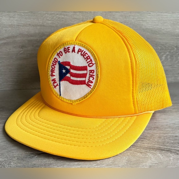 Vintage “I’m Proud To Be A Puerto Rican” Trucker SnapBack Hat Mesh Foam NWOT - Picture 1 of 5